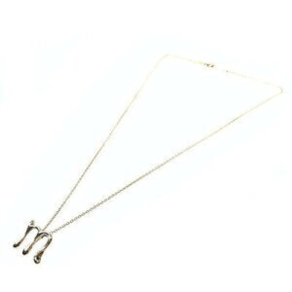 TIFFANY Co Letter Necklace Sterling Silver Kantei kyoku Nago